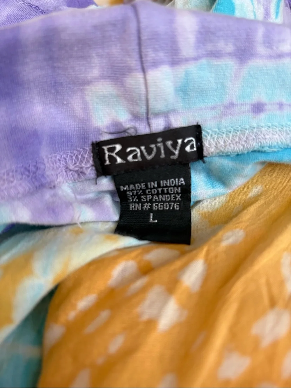 Raviya Tie-Dye Circle Skirt in Purple, Turquoise & Mustard